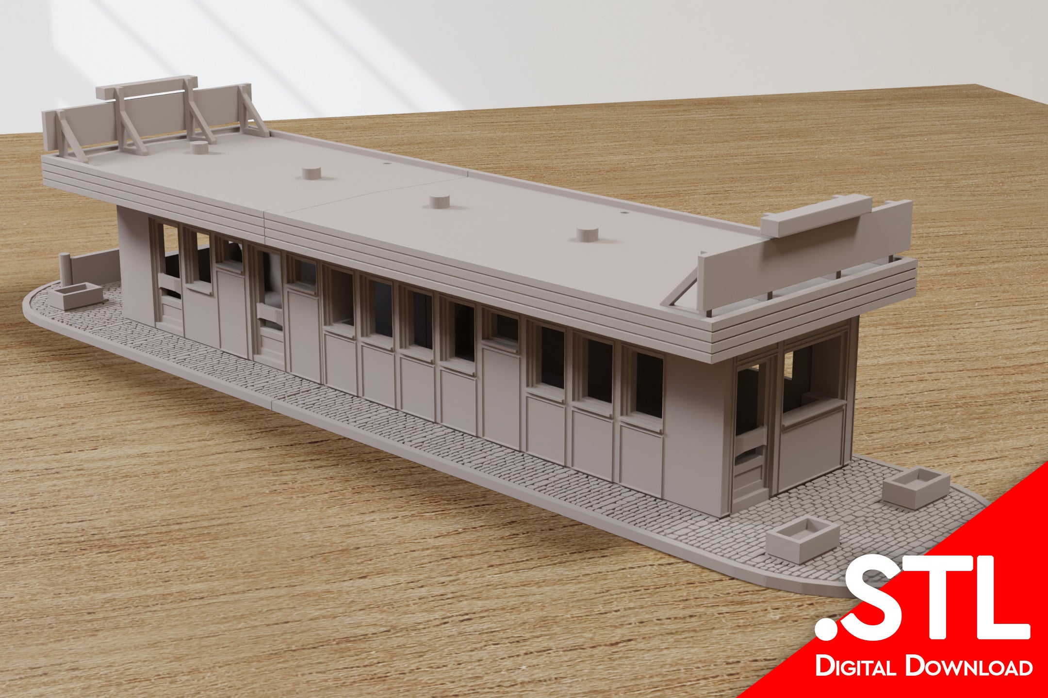 TerrainCrate: Checkpoint Tango - Unpainted Wargaming Scenery Set For Military, Steampunk, Modern Scenes - View #11
