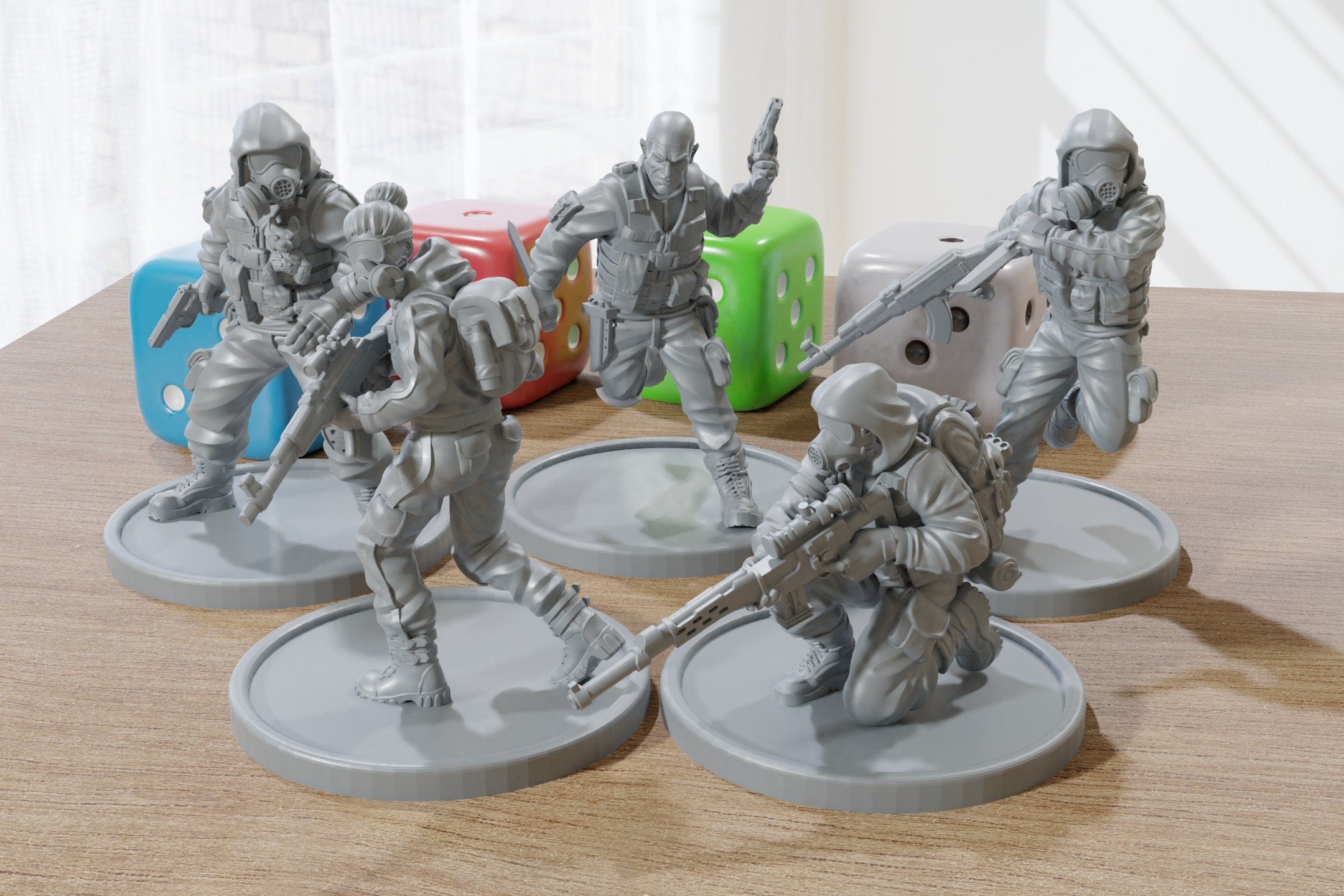 Rookie Stalkers PostApocalyptical Miniatures for Zona Alfa Fallou