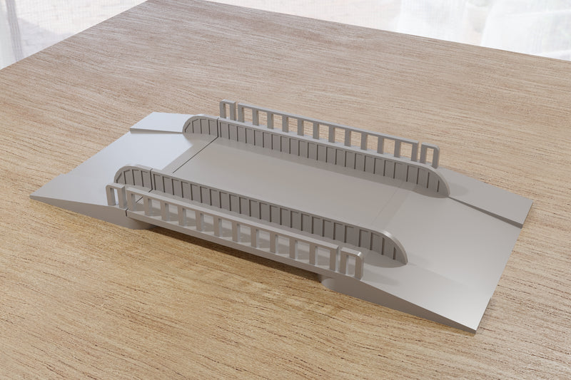 Flat Steel Bridge - Digital Download .STL Files for 3D Printing