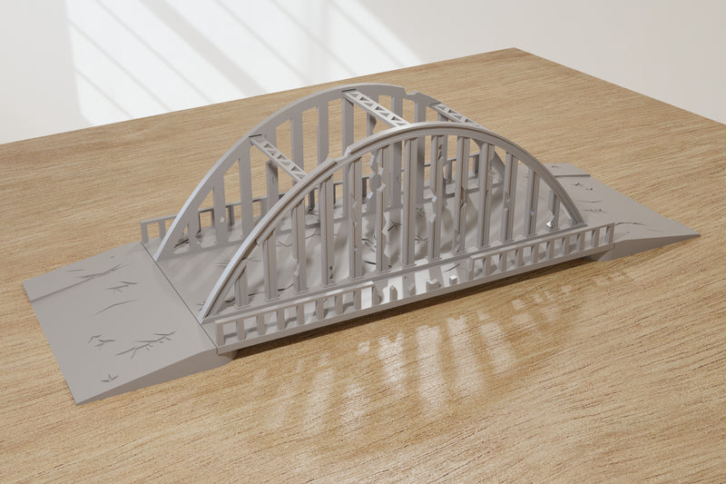 Bogenstahlbrücke - Digitaler Download .STL-Dateien für den 3D-Druck