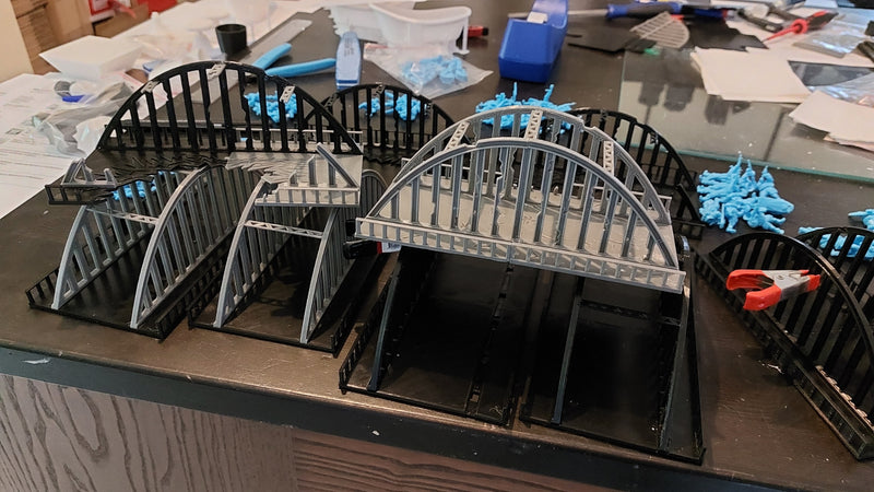 Bogenstahlbrücke - Digitaler Download .STL-Dateien für den 3D-Druck