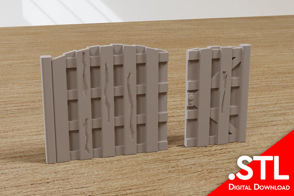 Dutch Backyard Garten Wooden Walls - Digital Download .STL file for 3D Printing
