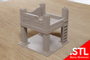 Structure en béton abandonnée - Terrain de jeu de guerre Zona Alfa - Téléchargement numérique (fichier .STL pour impression 3D)