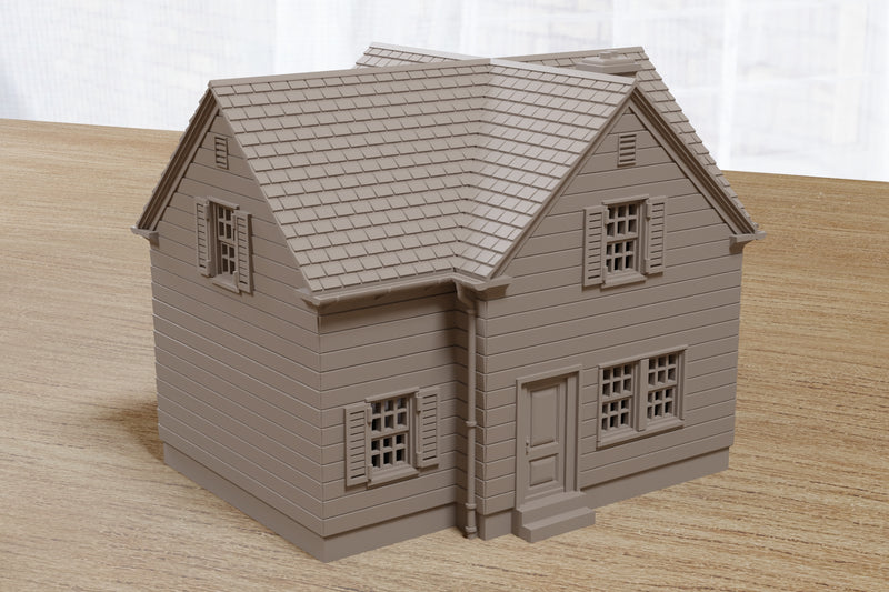 Maison de banlieue américaine classique DS1 - Téléchargement numérique : fichier .STL pour impression 3D