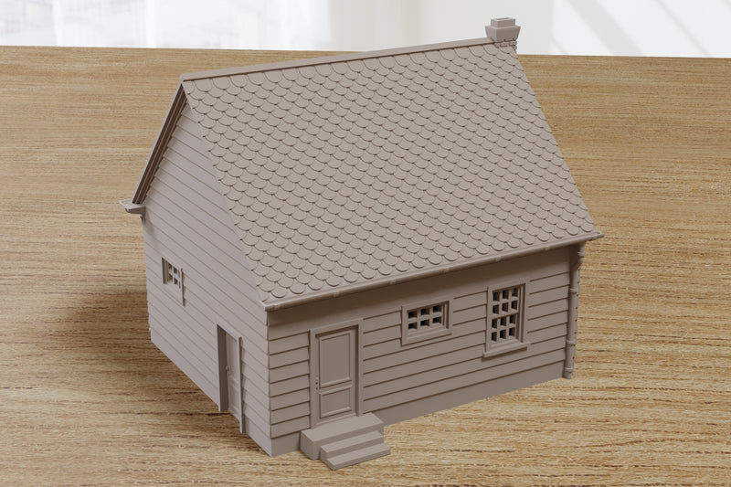 Maison de banlieue américaine classique SS1 - Téléchargement numérique du fichier .STL pour impression 3D