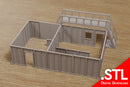 Modular CQB Shoothouse STL – 28mm Modern Tactical Training Facility | Wargaming Terrain | SWAT / Military / Urban Combat - Digital Download .STL file for 3D Printing