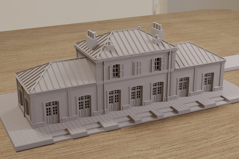 Carentan Train Station - Digital Download .STL file for 3D Printing