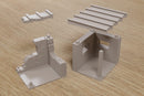 Concrete Block Guard Post - Zona Alfa Wargaming Terrain - Digital Download .STL file for 3D Printing