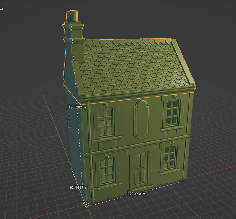 Normandy French Cottage DS T9 - Digitaler Download .STL-Dateien für den 3D-Druck