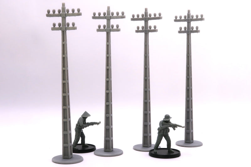 Euro Asian Telephone Pole - Digital Download .STL Files for 3D Printing