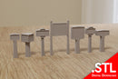 French Concrete Road Signs Normandy - Digital Download .STL Files for 3D Printing