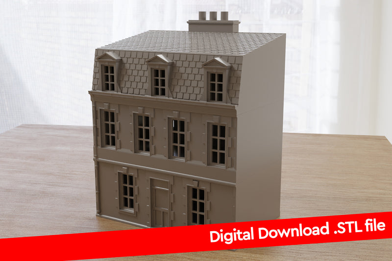 Normandy French Cottage DS T8 - Digitaler Download .STL-Dateien für den 3D-Druck