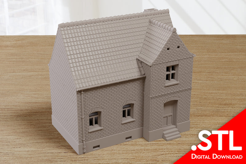 German Fulda Region House DS1 - Digital Download .STL Files for 3D Printing