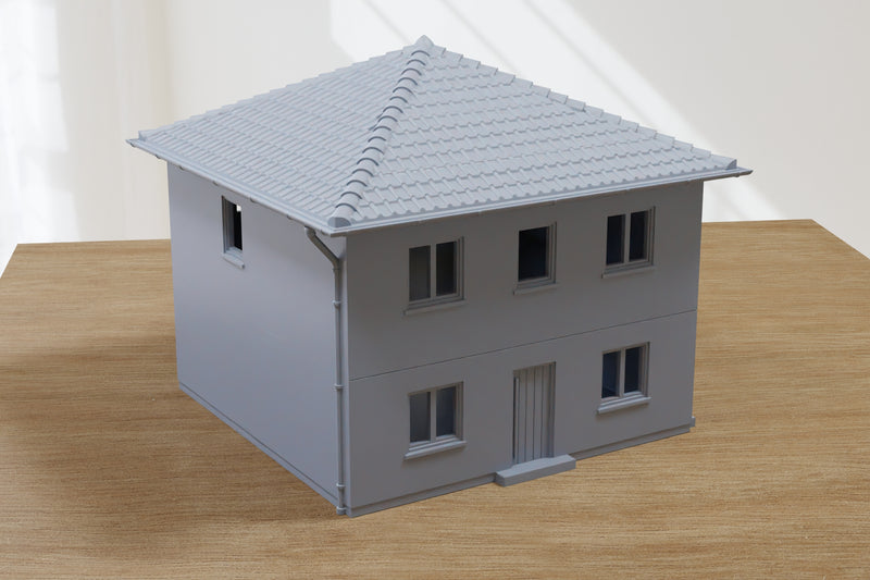 Deutsche moderne StadtVilla T1 - Digitaler Download .STL-Dateien für den 3D-Druck