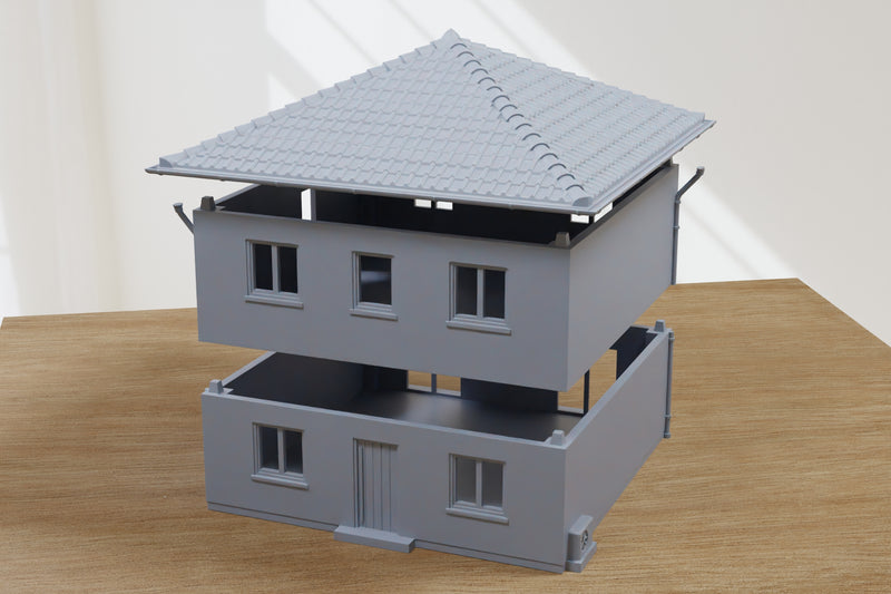 German Modern StadtVilla T1 - Digital Download .STL Files for 3D Printing