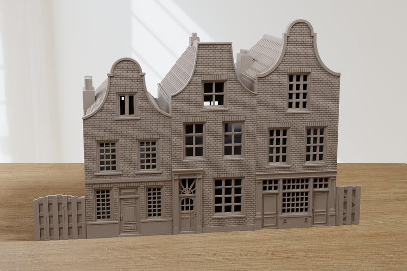 Dutch Canal Houses Delft Trio - Digital Download .STL file for 3D Printing