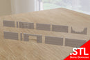 Heavy Soviet Concrete Wall Set - Digital Download .STL file for 3D Printing