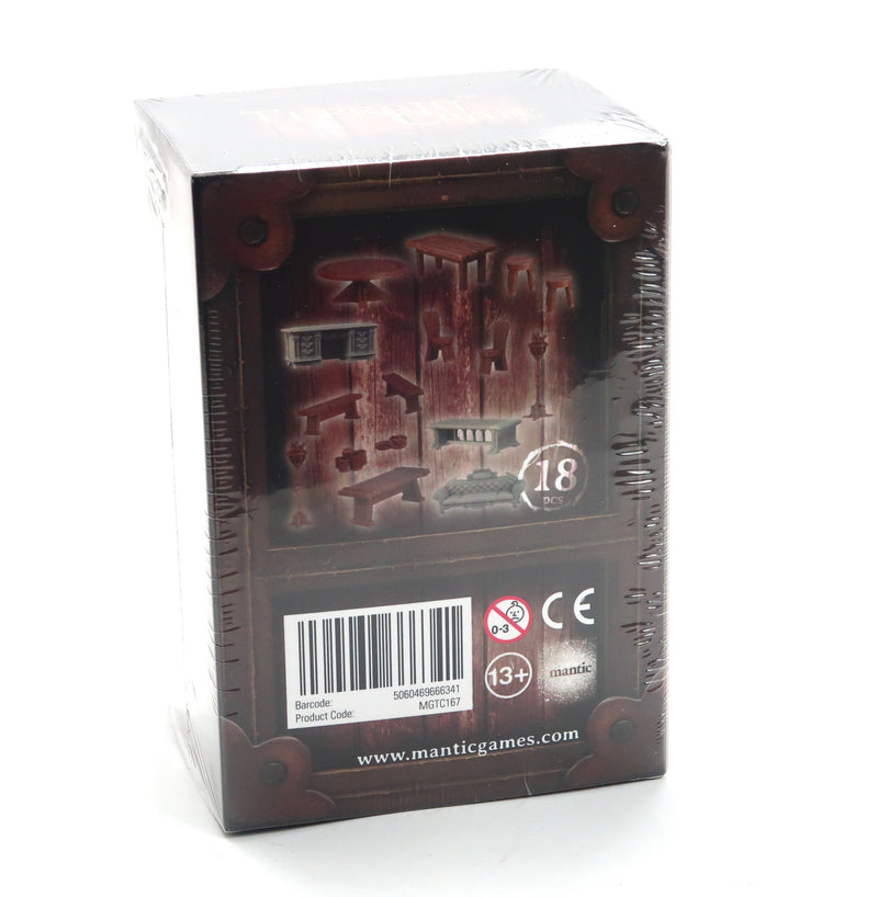 Terrain Crate: Fantasy Tables and Chairs – 28mm RPG Terrain Set