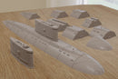 U-Boot im Kilo-Klasse-Stil – Riesiges 28mm Modernes Wargaming-Gelände – Digitaler Download .STL-Datei für 3D-Druck