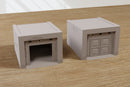 Sowjetische LKW-Garage & Werkstatt – Zona Alfa & Modernes Tabletop-Gelände – Digitaler Download .STL-Datei für 3D-Druck