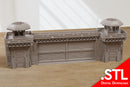 Grimdark Checkpoint Gate & Watch Towers – Modular Sci-Fi Wargaming Terrain - Digital Download .STL file for 3D Printing