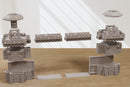 Grimdark Checkpoint Gate & Watch Towers – Modular Sci-Fi Wargaming Terrain - Digital Download .STL file for 3D Printing