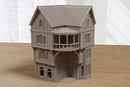 Quartier médiéval de la vie nocturne, Corner House H4 - WW2 Terrain de jeu de guerre miniature - Téléchargement numérique : fichier .STL pour impression 3D