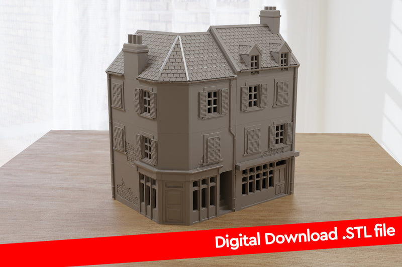 Normandy Corner Block - Digitaler Download .STL-Dateien für den 3D-Druck