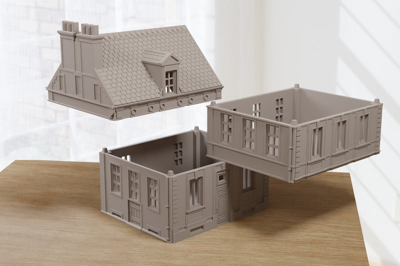 Normandy Row Cottage TS13 - Digital Download .STL Files for 3D Printing