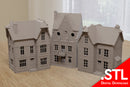 North France Village Bundle - WW1 - WW2 Miniature Wargaming Terrain - Digital Download .STL file for 3D Printing