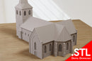 Oude Kerk Oosterbeek - Operation Market Garden Inspired - Téléchargement numérique fichier .STL pour l'impression 3D