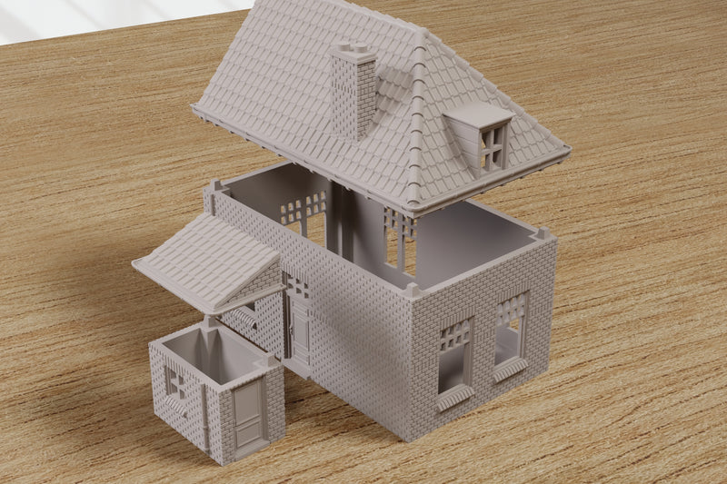 Oosterbeek Brick Row House SS01 - Operation Market Garden Inspired - Digital Download .STL file for 3D Printing