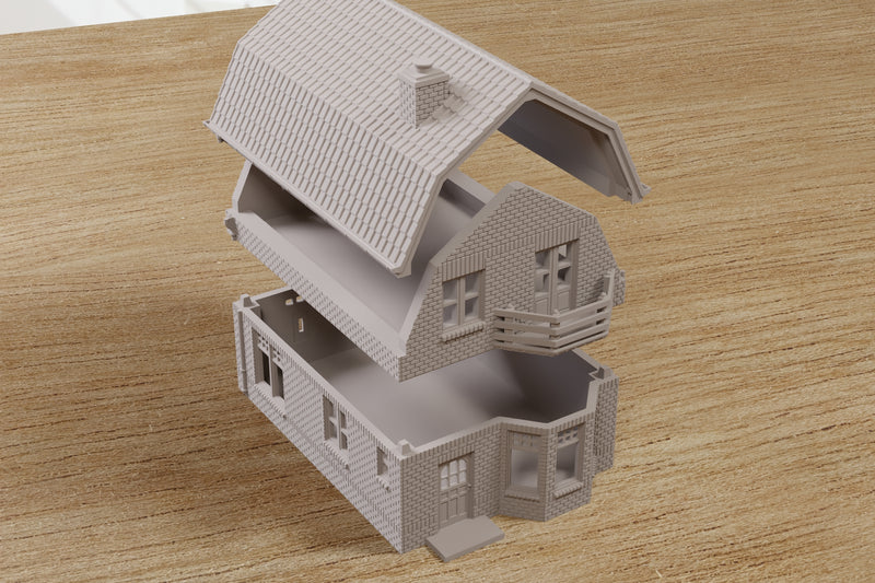 Oosterbeek Brick Row House DS01 - Operation Market Garden Inspired - Digital Download .STL file for 3D Printing