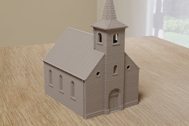 Chapelle Sainte-Barbe des Ardennes – Bataille des Ardennes - Téléchargement numérique : fichier .STL pour impression 3D