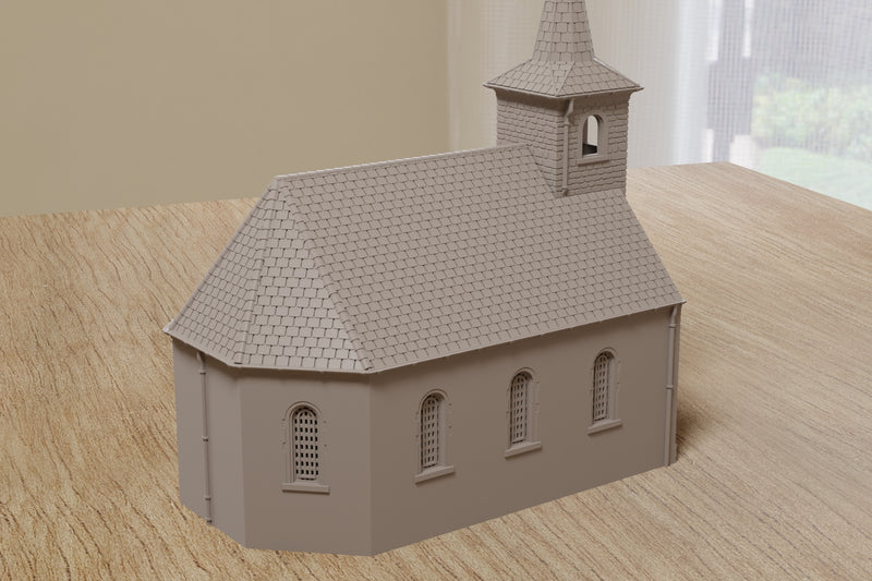 Chapelle Sainte-Barbe des Ardennes – Bataille des Ardennes - Téléchargement numérique : fichier .STL pour impression 3D