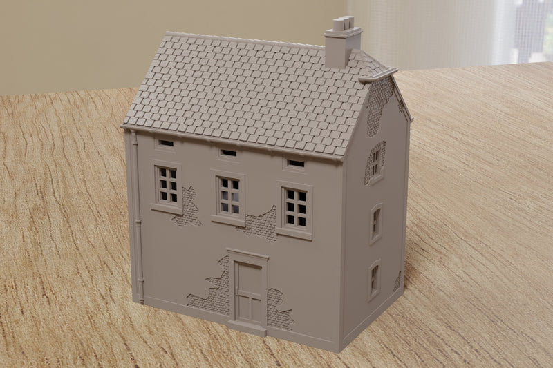 Maisonnette du village de Foy, Ardennes – Bataille des Ardennes - Téléchargement numérique (fichier .STL) pour impression 3D