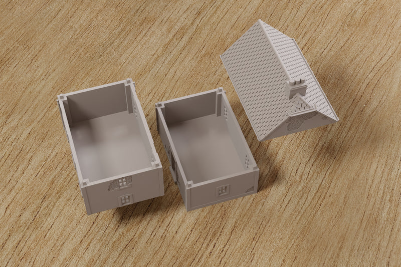 Maisonnette du village de Foy, Ardennes – Bataille des Ardennes - Téléchargement numérique (fichier .STL) pour impression 3D