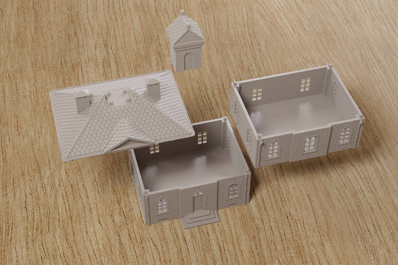 Ardennes City Hall – Battle of the Bulge - Digital Download .STL file for 3D Printing