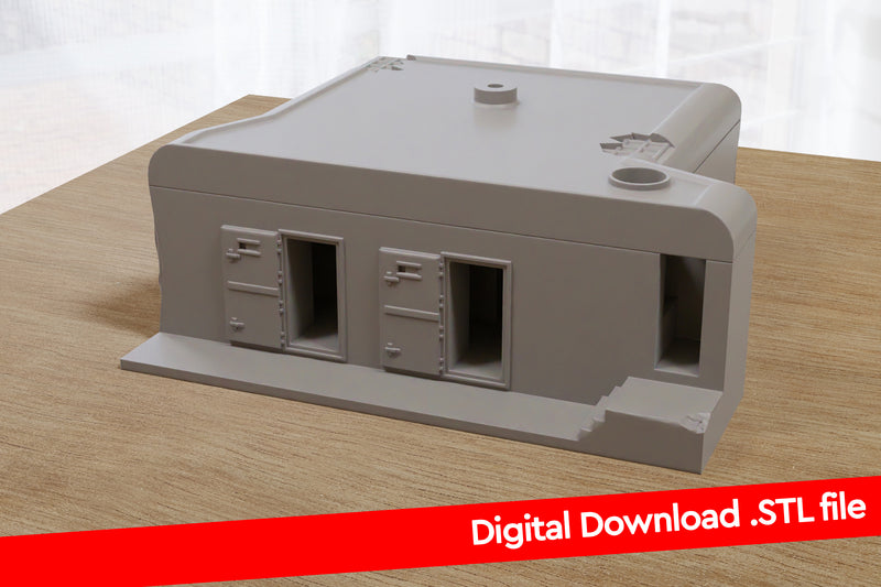 Regelbau 656 German Bunker - Digital Download .STL file for 3D Printing