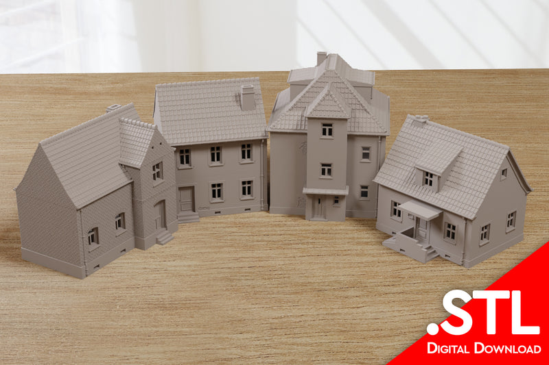 Fulda Gap German Buildings Set Bundle - Digital Download .STL Files for 3D Printing