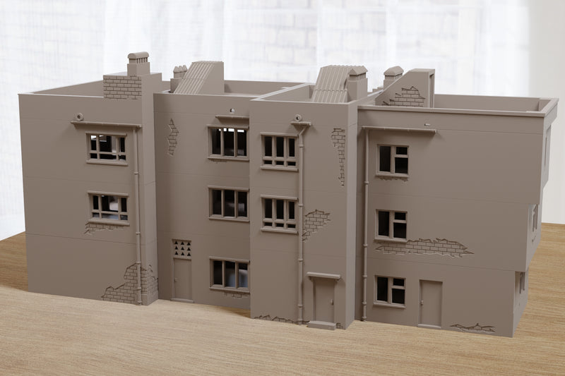 Modern Arab Urban Building SET - Digital Download .STL Files for 3D Printing