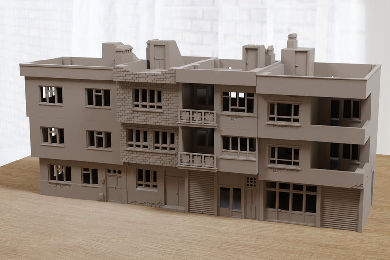 Modern Arab Urban Building SET - Digital Download .STL Files for 3D Printing