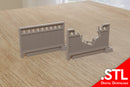 Soviet Concrete Fence Set (P-V6 Style) - Digital Download .STL Files for 3D Printing