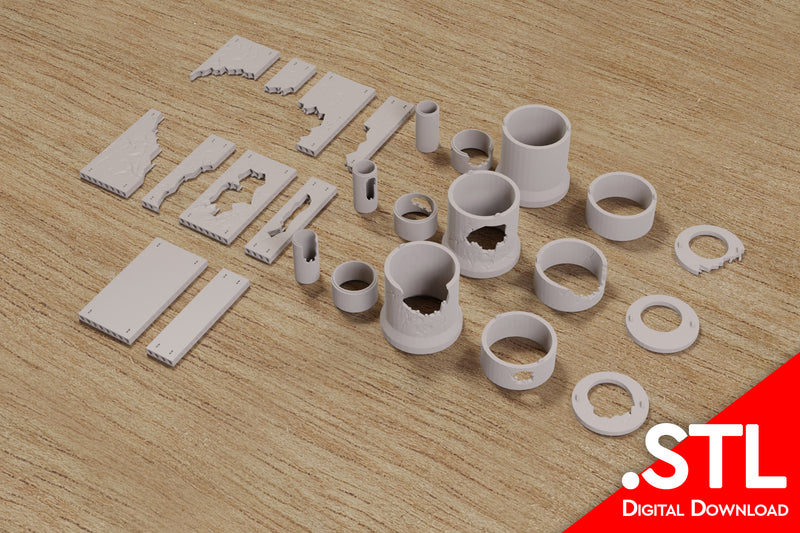 Soviet Era Sewer Pipes - Zona Alfa Wargaming Terrain - Digital Download .STL file for 3D Printing