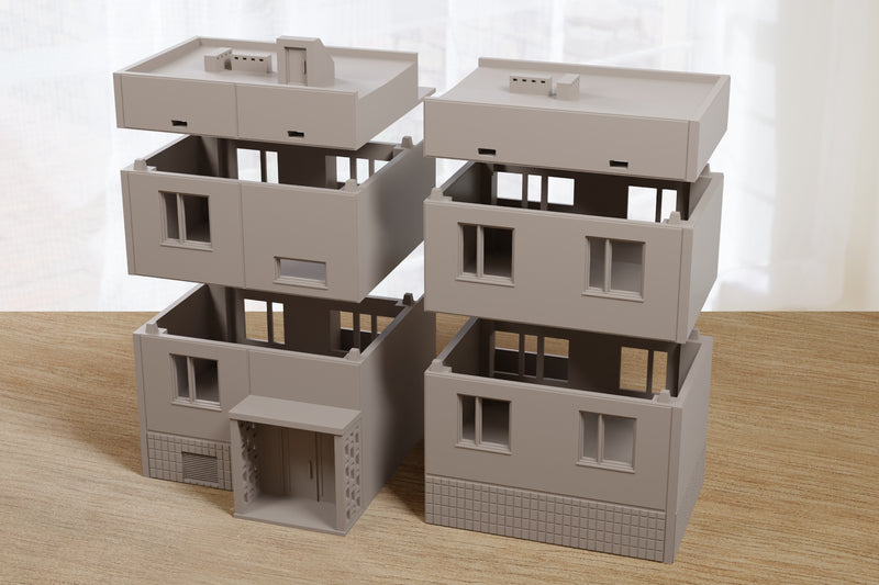 Soviet Apartments Block Type 2 - Digital Download .STL Files for 3D Printing
