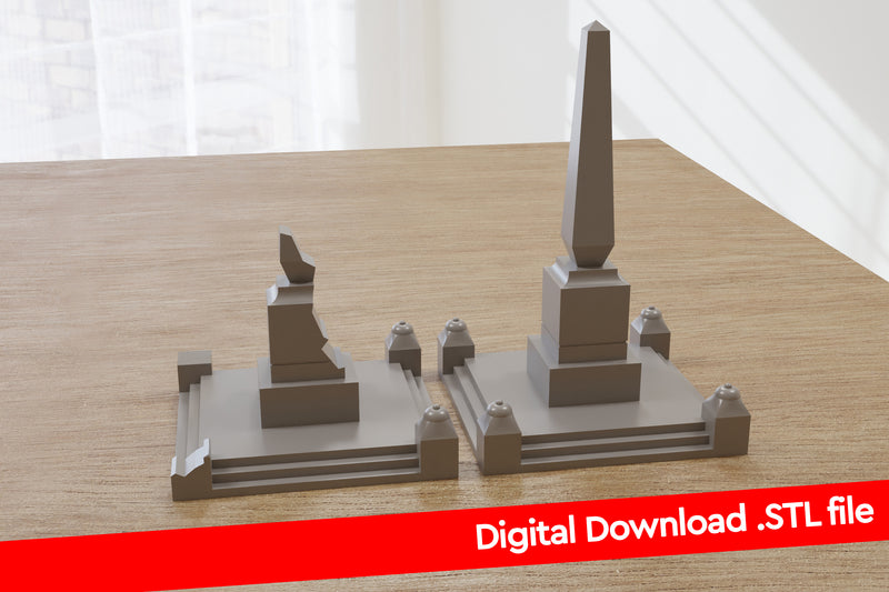 Stalingrad Small Monument - Digital Download .STL Files for 3D Printing