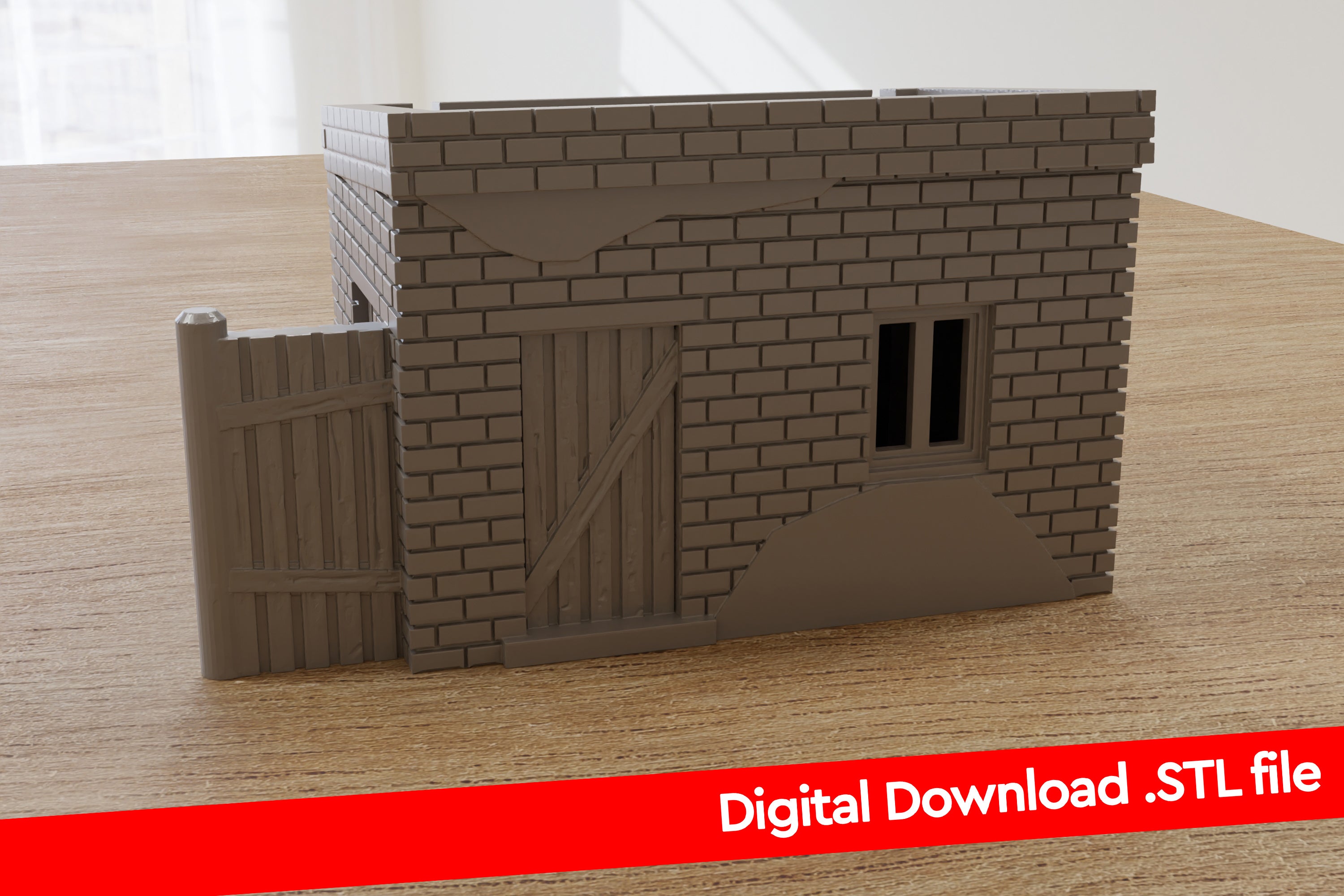 Loner Shed - Digital Download .STL Files for 3D Printing