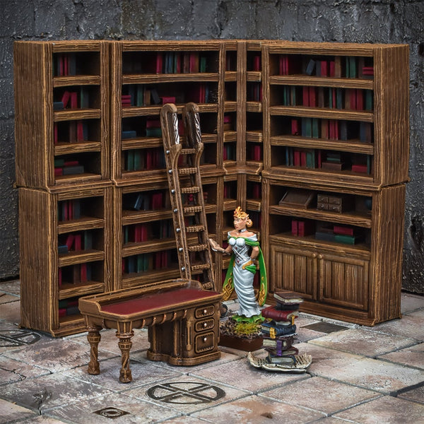 Terrain Crate: Arcane Library – 28–32 mm Fantasy-Geländeset