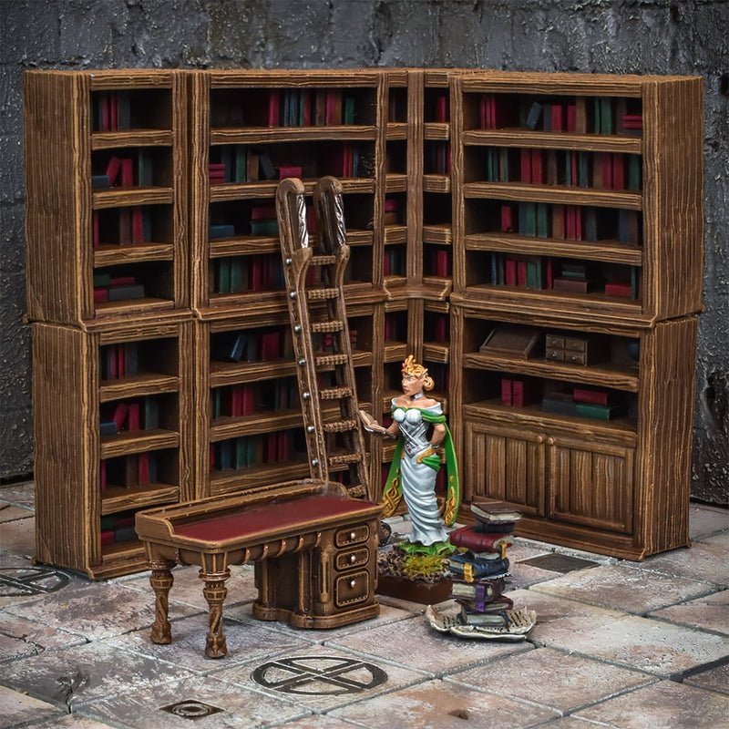 Terrain Crate: Arcane Library – 28mm–32mm Fantasy Terrain Set