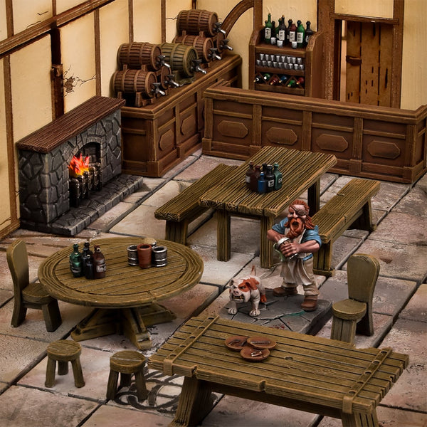 Geländekiste: Fantasy Tavern – 28 mm–32 mm Geländeset